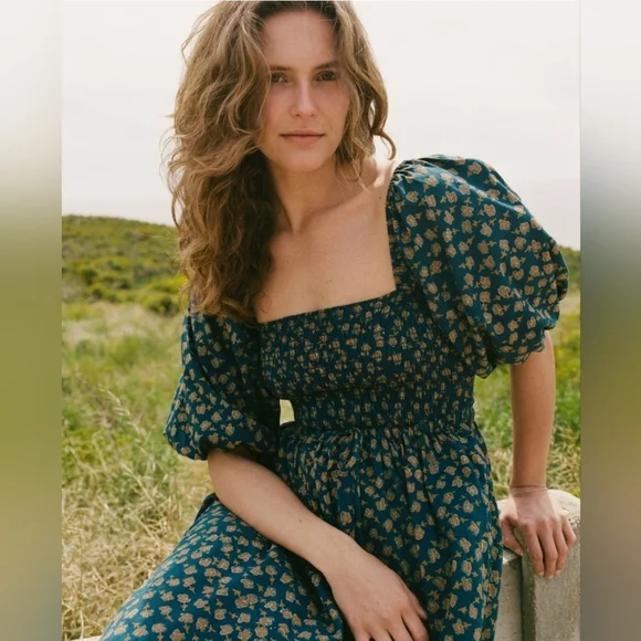 Christy Dawn Katrina in navy poppy, medium ALTERED - Picture 3 of 16